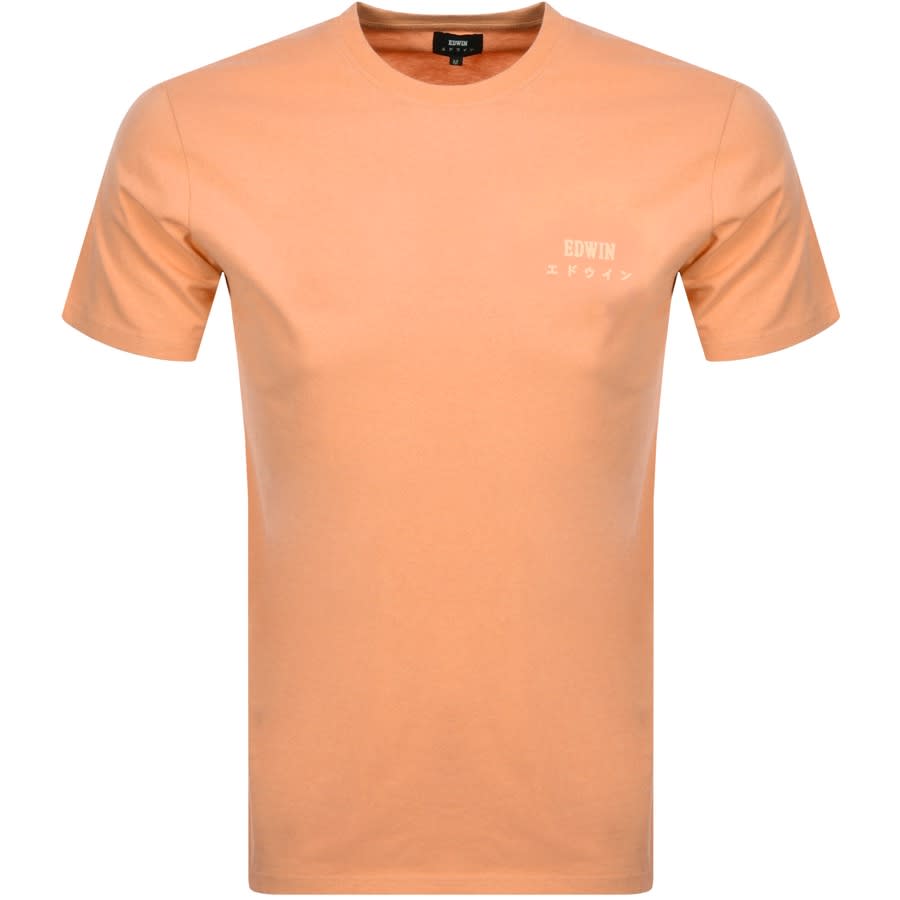 Alternative Image for ProductEdwin Crew Neck Logo T Shirt Orange1
